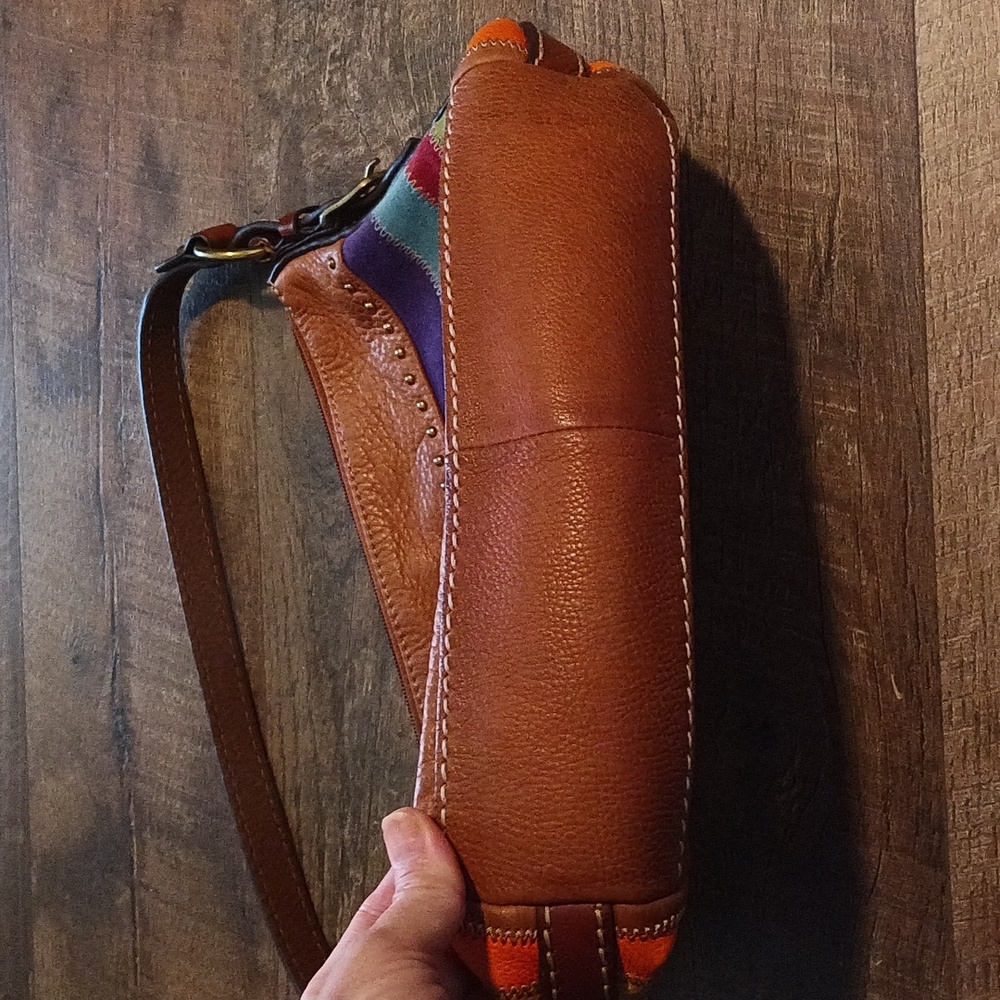 Fossil Leather Multi Color Bag. Authentic - image 4